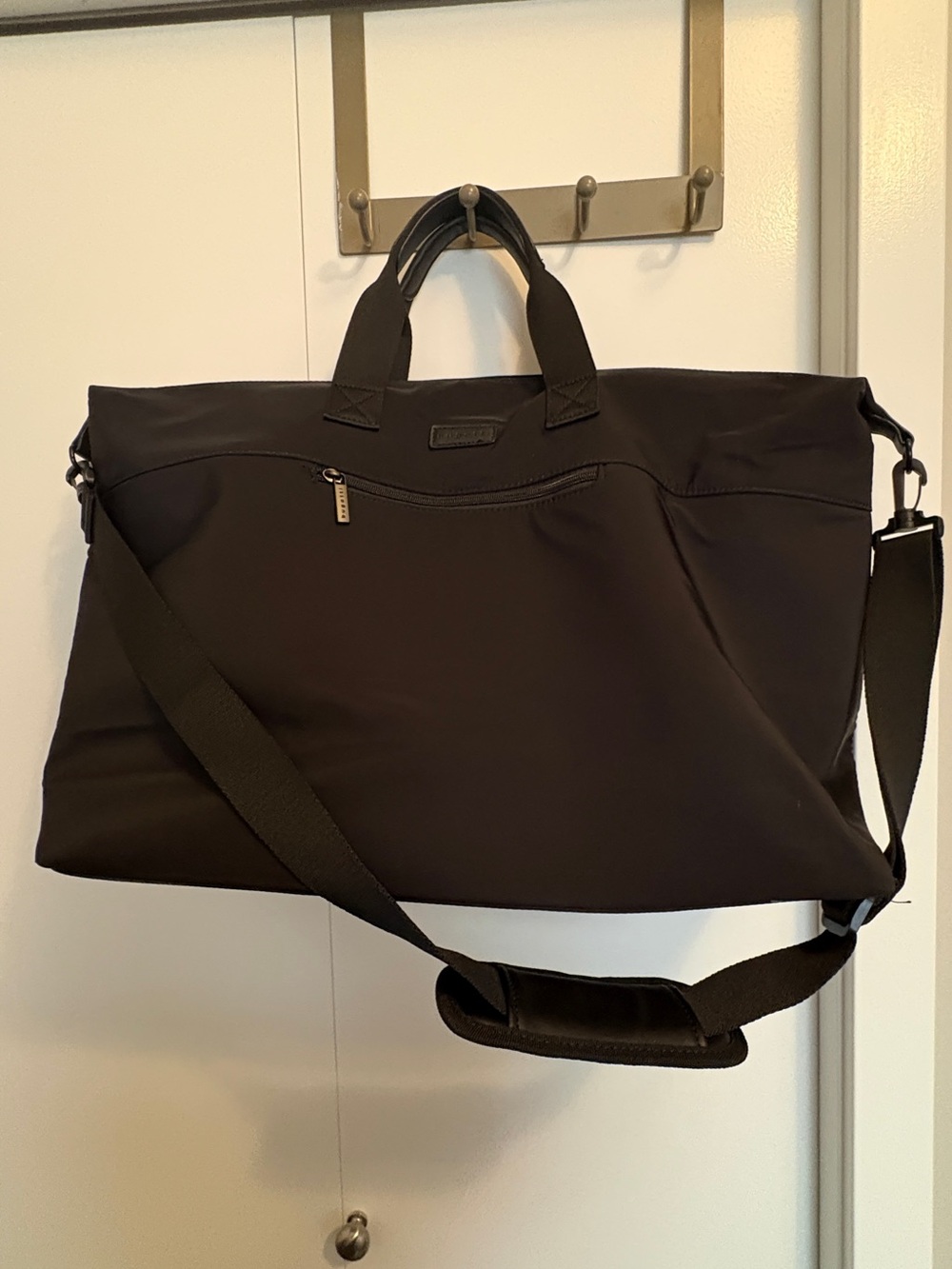 Bugatti Black Travel Duffel with Detachable Shoulder strap weekender